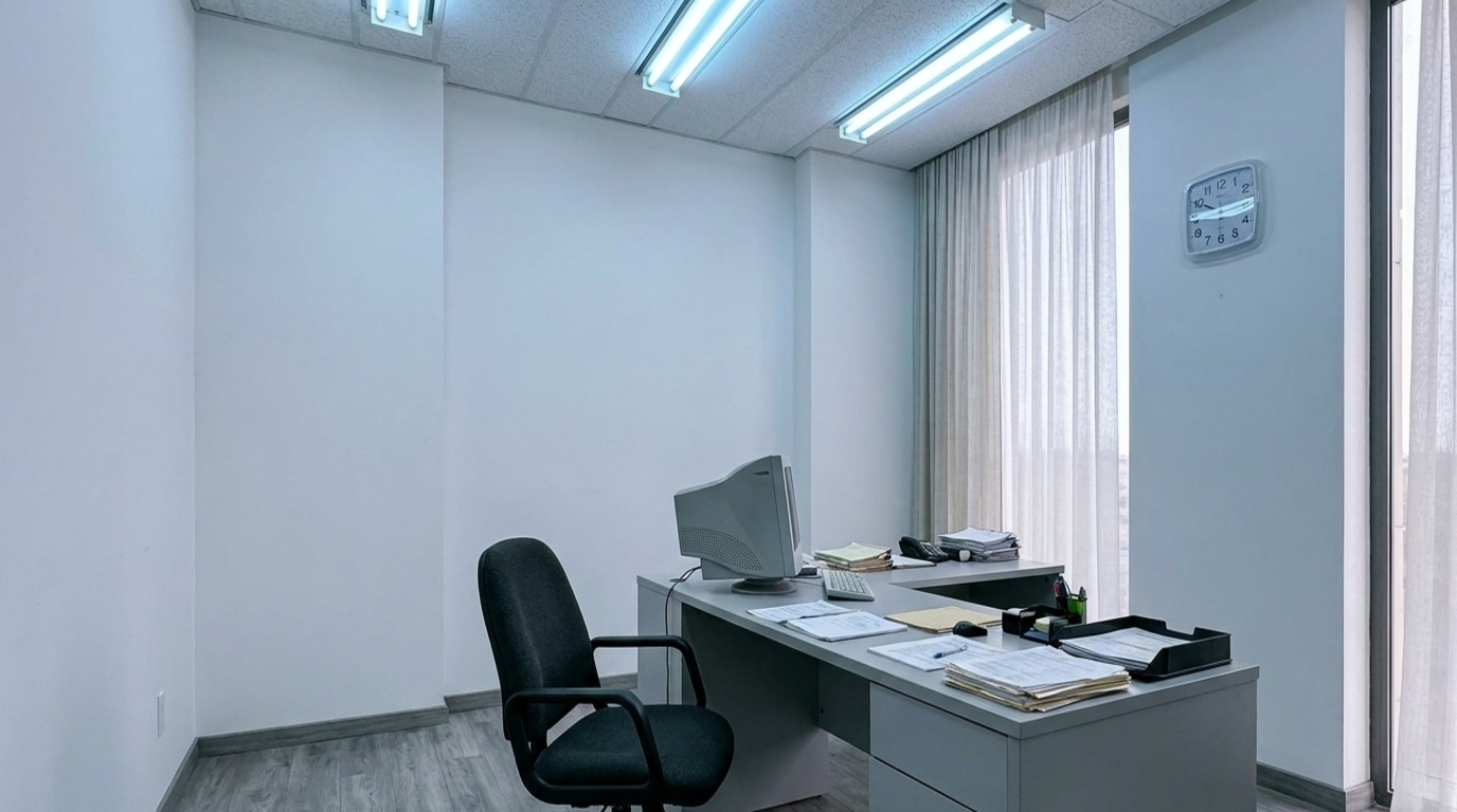 Bureau professionnel avant transformation