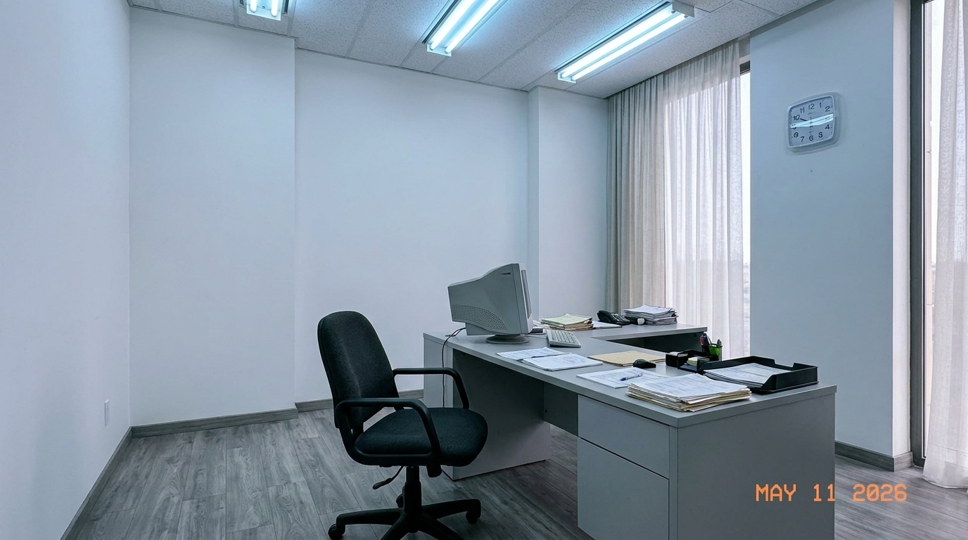Bureau professionnel avant transformation